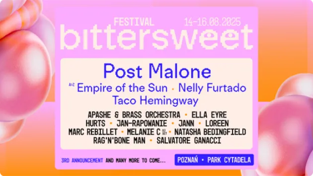 Bittersweet Festival Plakat reklamujący Bittersweet Festival
