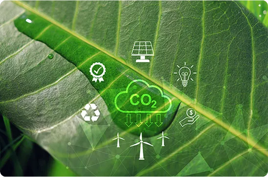 Liść z ikonami zielonej energii Liść z ikonami zielonej energii